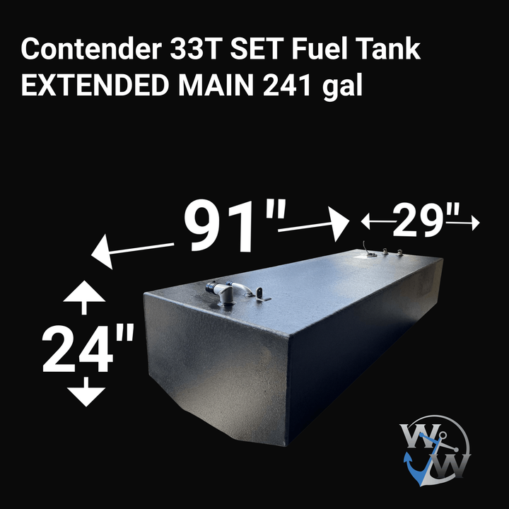 Contender 33T (NO WATER + EXTENDED MAIN)(485 Gal) Fuel Tank Set | OEM Replacement - Welding World, Inc.