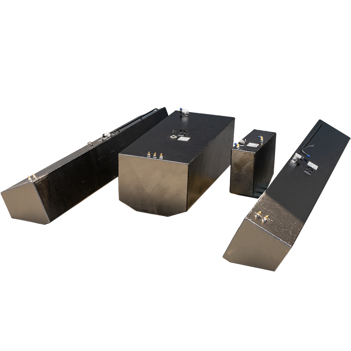 Contender 36 Open 1999 (2006) - 4-Tank Combo Kit  - 1 Belly (220 gal.), 2 Saddle Tanks (130 gal.) each & 1 Water (26 gal.) tank | OEM Replacement - Welding World, Inc.