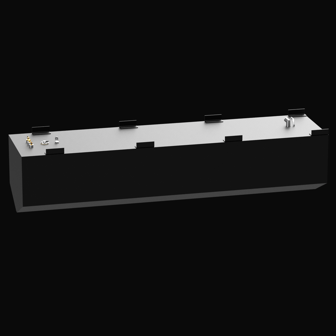  Intended for a 229-gallon fuel tank designed for a 1990 Donzi F33 boat. These large-capacity marine fuel tanks are typically custom-fabricated from marine-grade aluminum (such as 5052 alloy) to fit the specific hull design and are equipped with standard fittings for fuel fill, vent, engine supply, and level monitoring. (Note: The image provided for this item was entirely black and did not display any visual details of the fuel tank.)