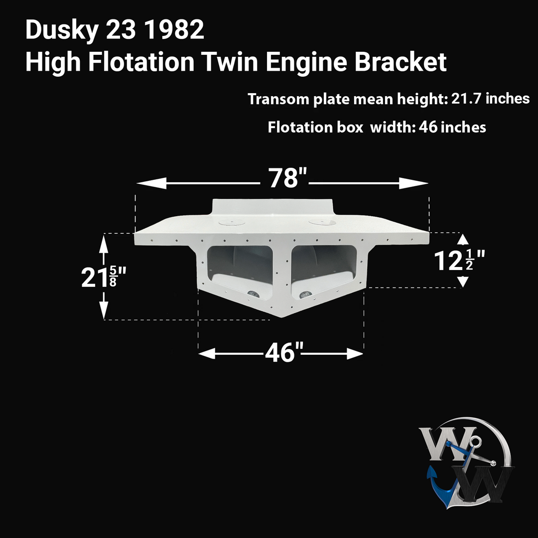 Dusky 23 1982 High Flotation Twin Engine Bracket