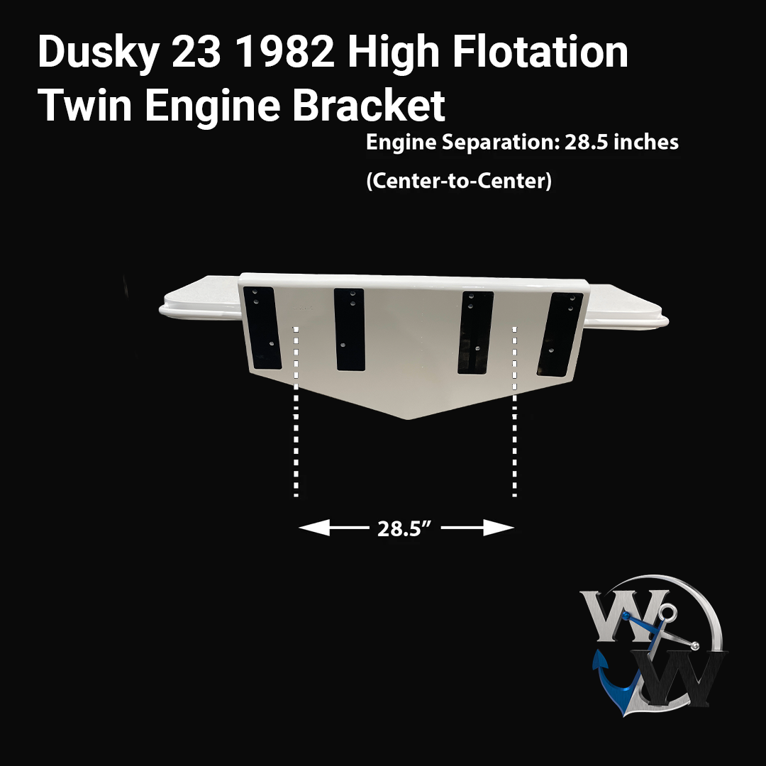 Dusky 23 1982 High Flotation Twin Engine Bracket