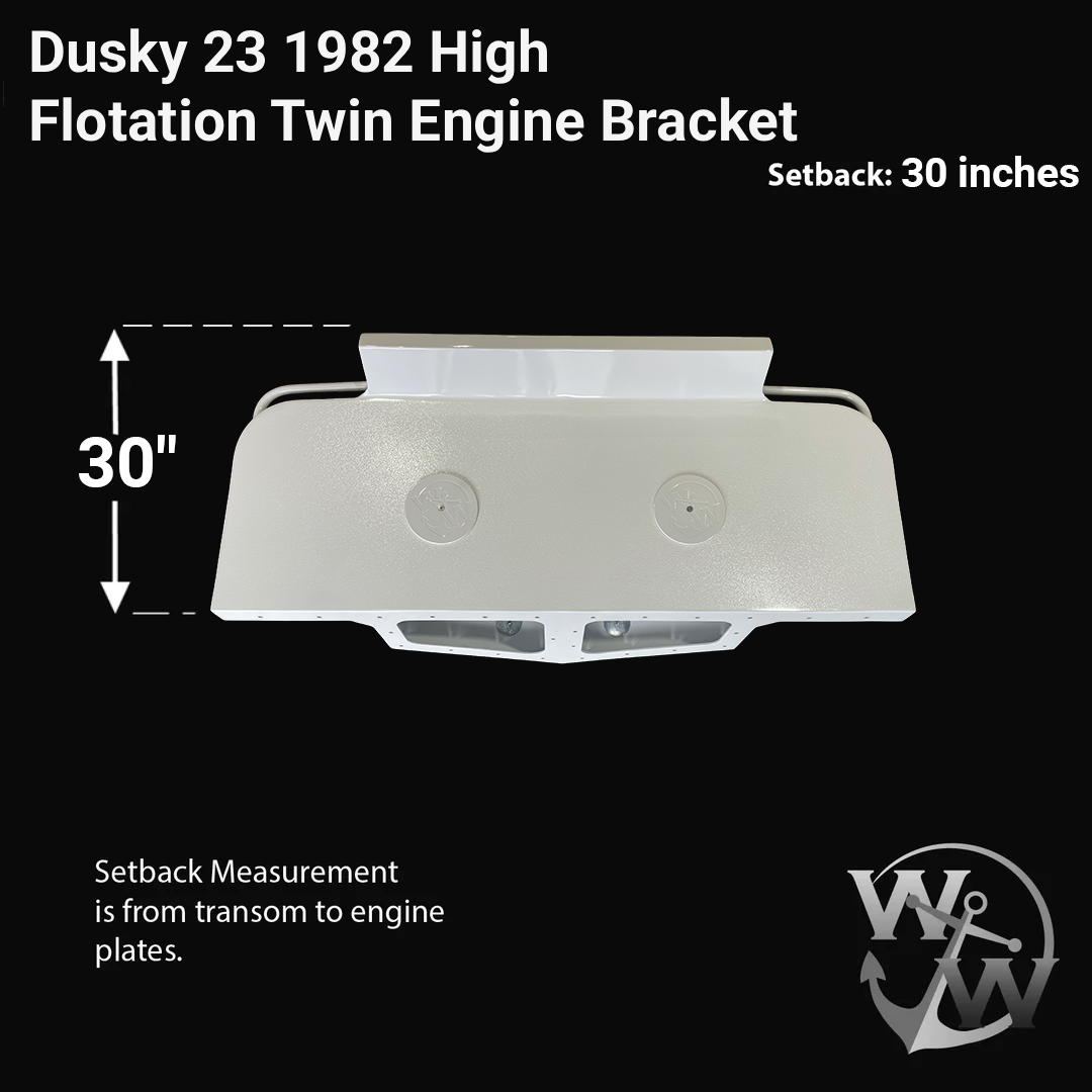 Dusky 23 1982 High Flotation Twin Engine Bracket