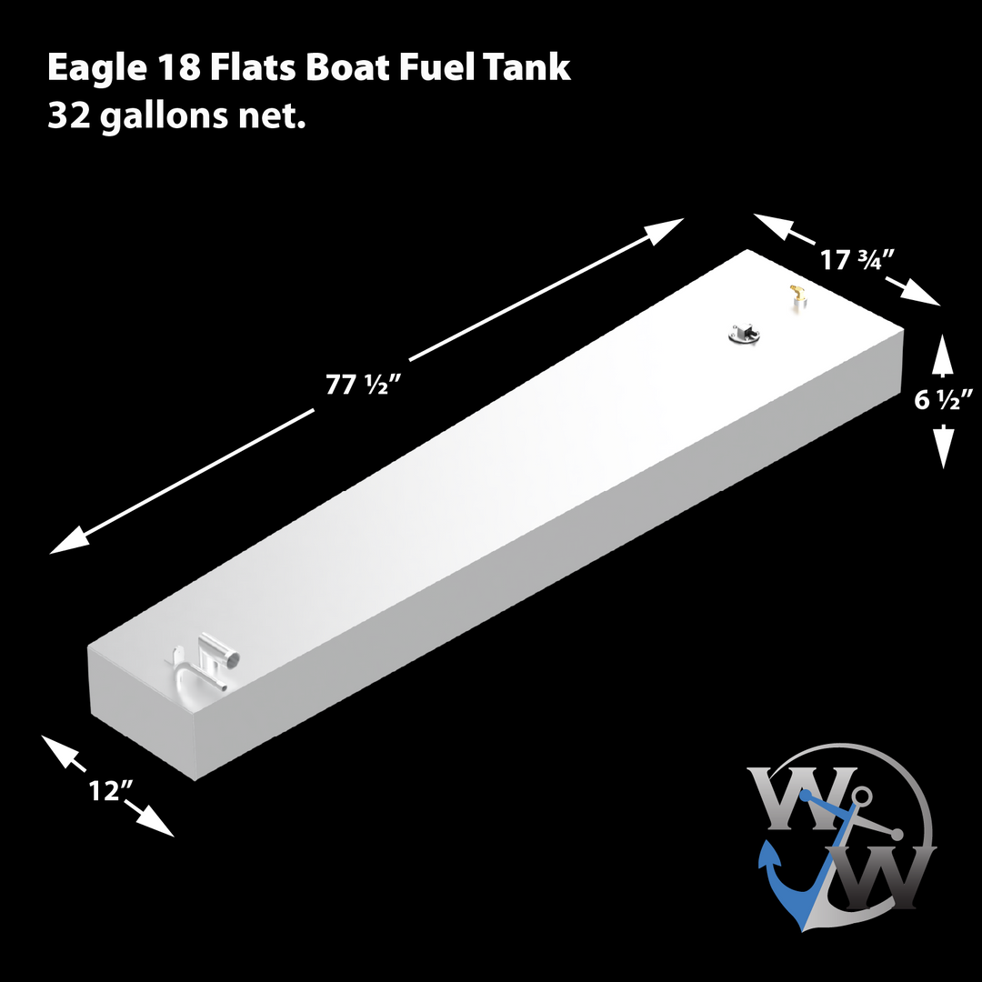 Eagle 18' Flats Boat 1998 - 30 gal. OEM Replacement Fuel Tank - Welding World, Inc.