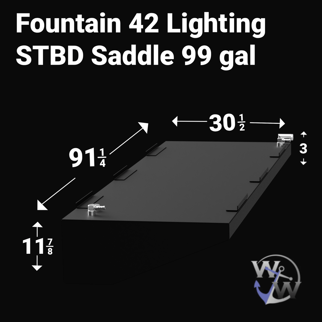 Fountain 42 Lighting Combo Fuel Tank (99 gal ea.) | OEM Replacement