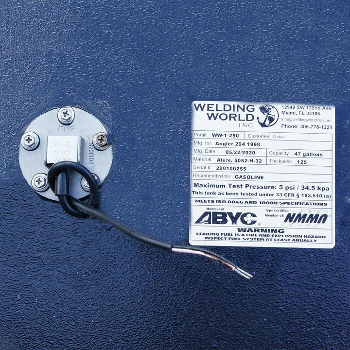 Angler 204 - 1998 - 47 gal. OEM Replacement Belly Fuel Tank