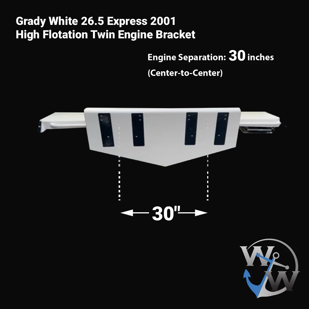 Grady White 26.5 Express 2001 High Flotation Twin Engine Bracket - Welding World, Inc.