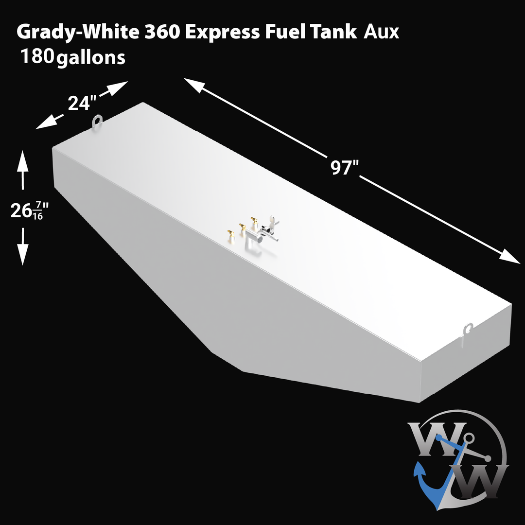 Grady-White 360 Express Aux Fuel Tank (180 gal) | 2007 OEM Replacement