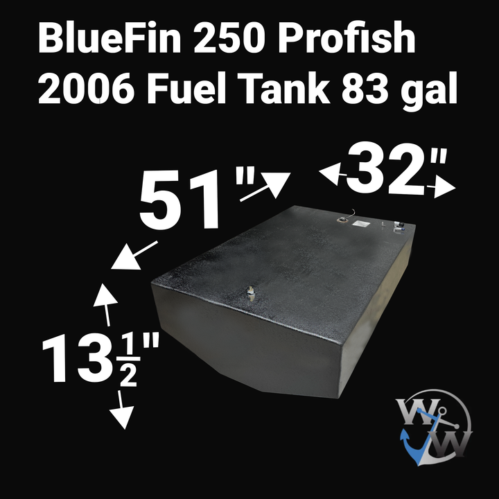 BlueFin 250 Profish Fuel Tank (83 gal) | 2006 OEM Replacement