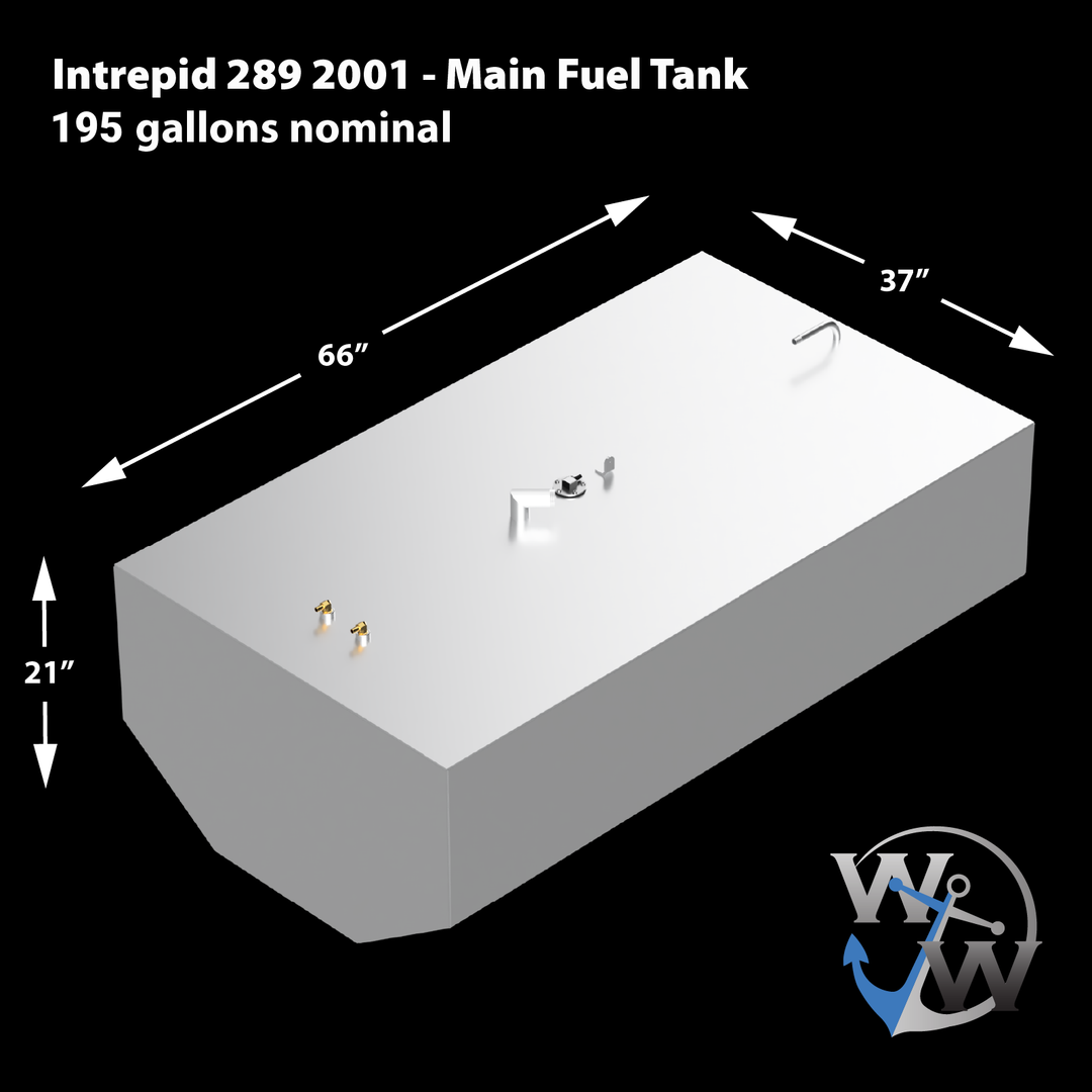 Intrepid 289 - 2001 2-Tandem Fuel Tanks Combo (195 & 50 gal.) | OEM Replacement