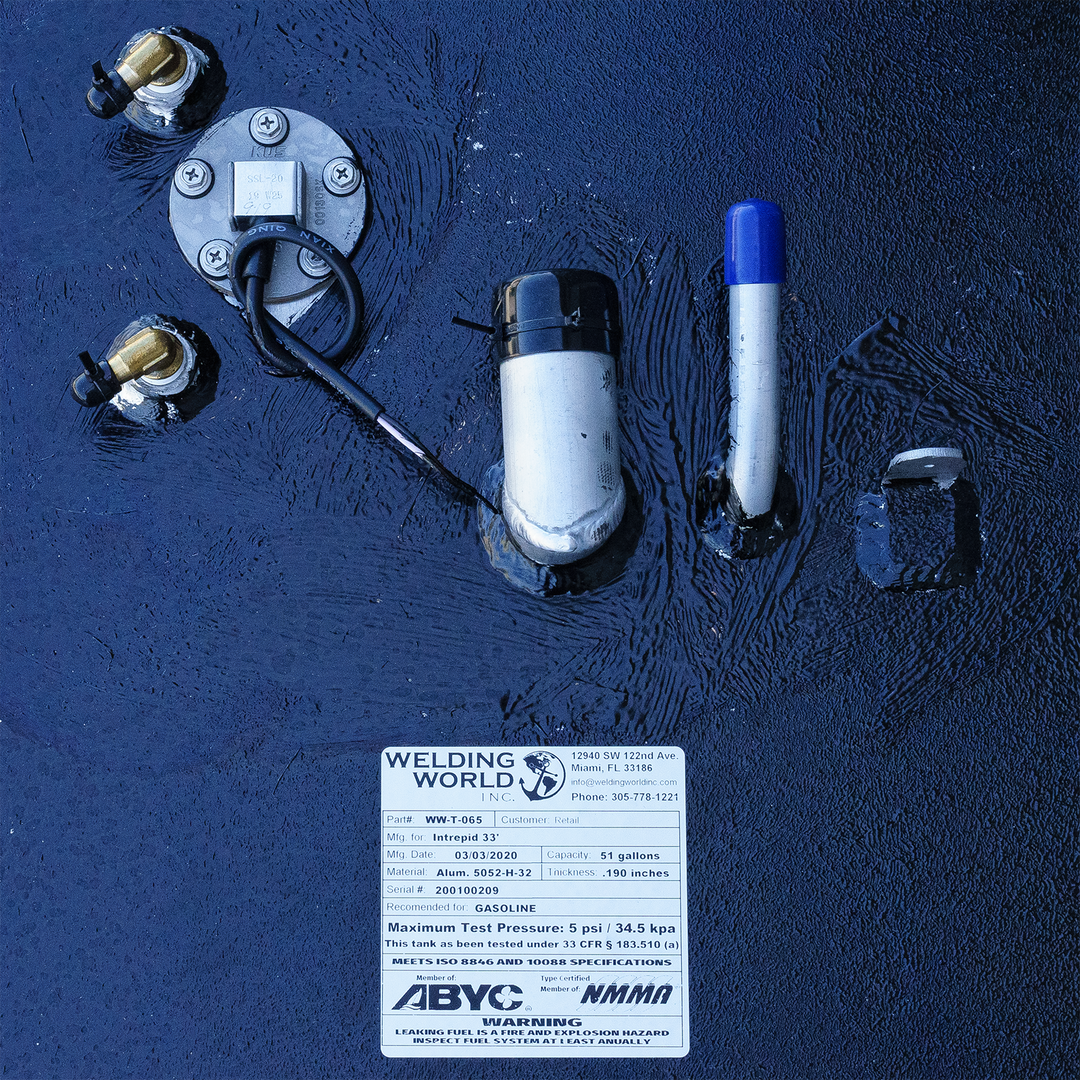 Intrepid 33' - 248 & 51 gal. 2-Tank Combo OEM Replacement Belly Fuel Tanks - Welding World, Inc.