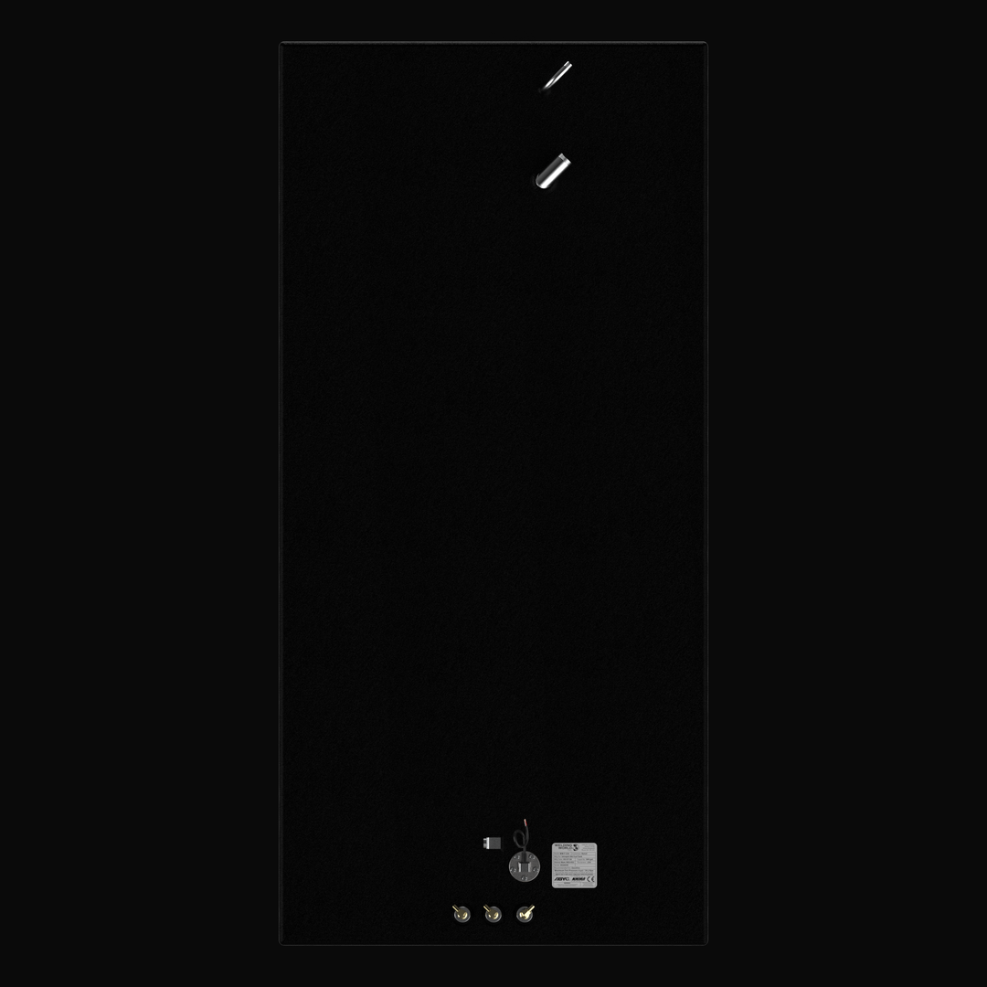 A full top-down aerial layout view of a high-capacity black single tank, detailing the technical component arrangement for an Intrepid 370 Open 300-gallon OEM replacement marine fuel tank. This bird's-eye blueprint perspective highlights the wide rectangular profile of the fuel cell, masterfully fabricated from heavy-gauge marine-grade 5052-H32 aluminum and fully sealed in a protective black TarGard epoxy coating. The layout showcases the precise spacing of top-deck hardware, including a forward-mounted fue