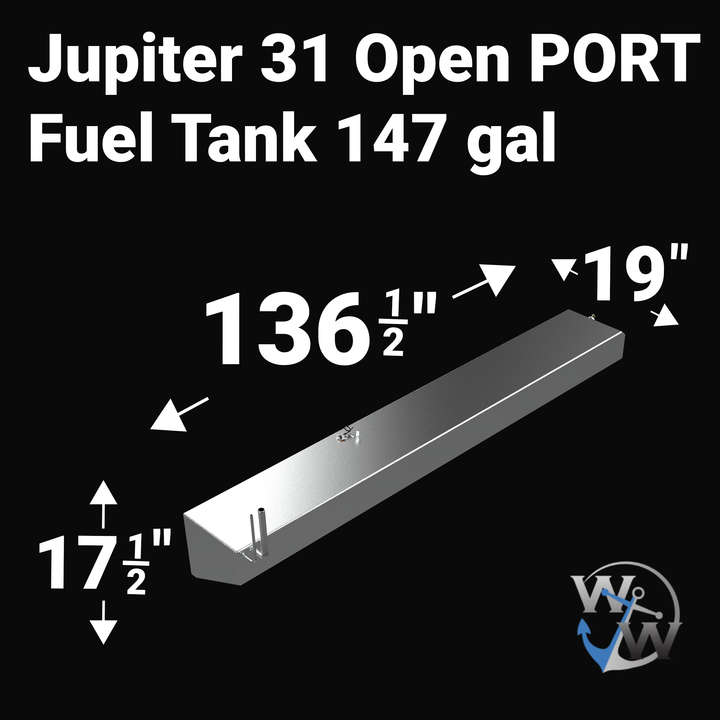 Jupiter 31 Open Fuel Tanks (3-tank combo) | 1989-2008 OEM Replacement