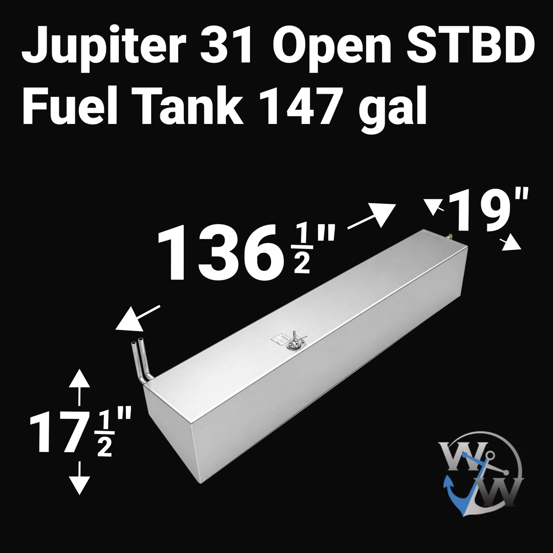 Jupiter 31 Open Fuel Tanks (3-tank combo) | 1989-2008 OEM Replacement