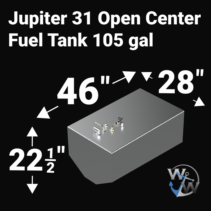 Jupiter 31 Open Fuel Tanks (3-tank combo) | 1989-2008 OEM Replacement