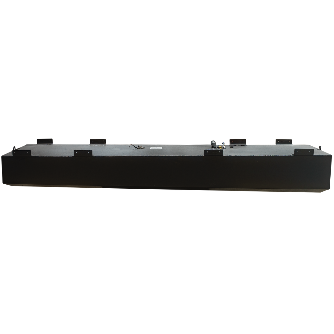 OEM replacement belly fuel tank for Mako 23.5, featuring a 160-gallon capacity, shown from the side against a transparent background