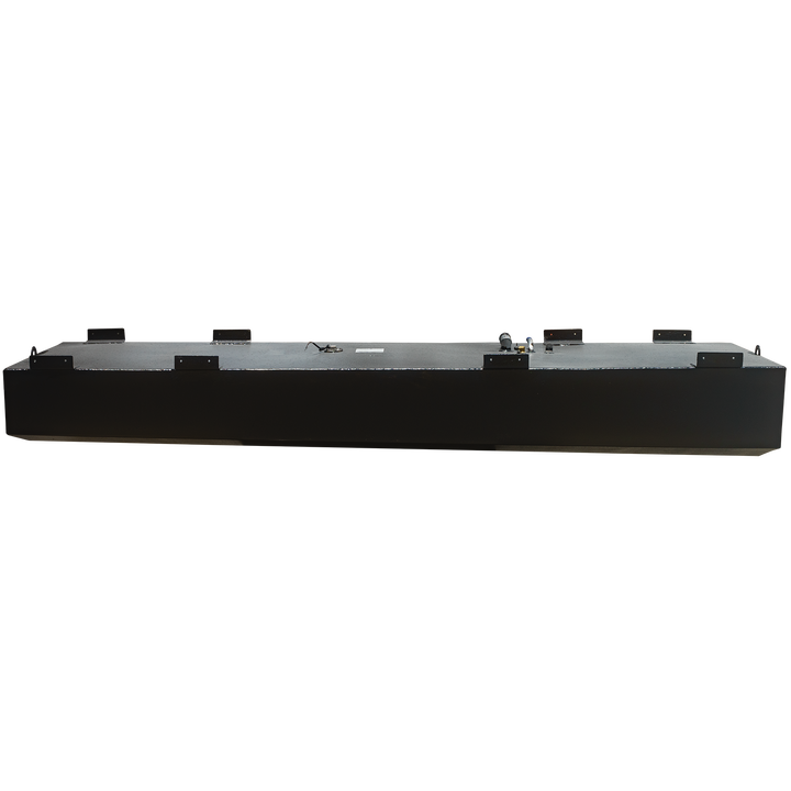 OEM replacement belly fuel tank for Mako 23.5, featuring a 160-gallon capacity, shown from the side against a transparent background