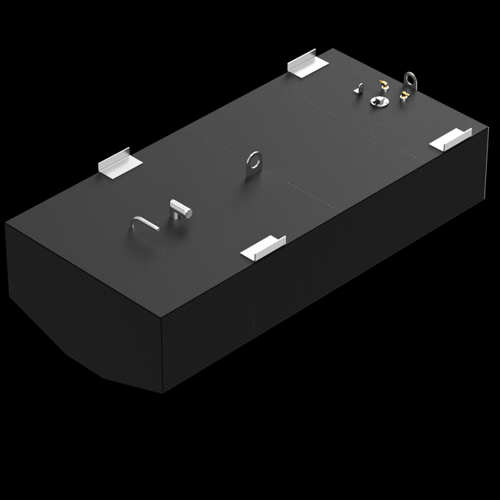 Mako 253 Walkaround 2002 - 140 gal. - Belly Fuel Tank | OEM Replacement - Welding World, Inc.