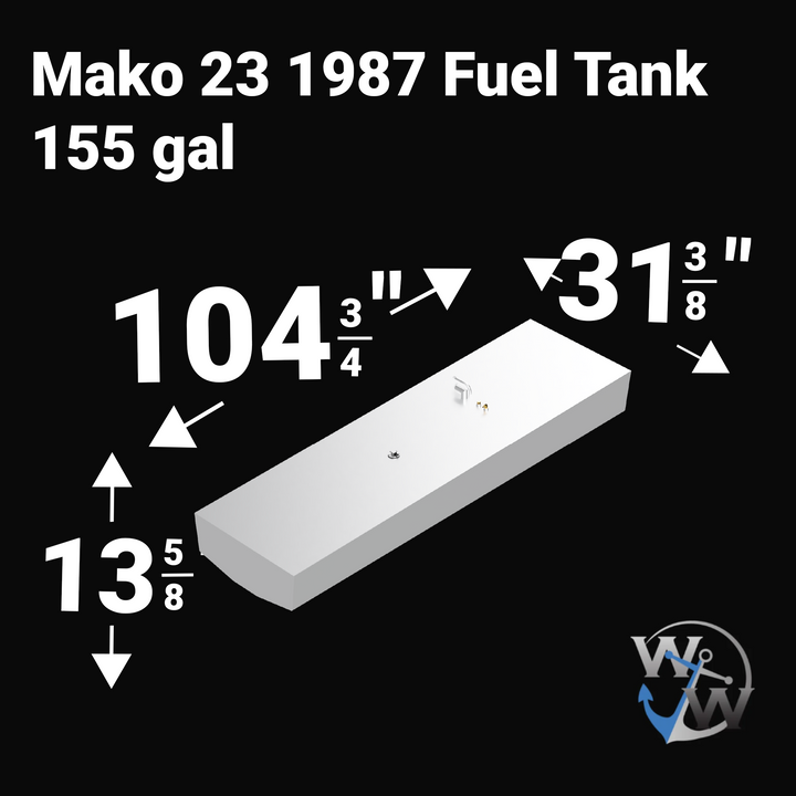 Mako 23 - 160 gal. - Belly Fuel Tank | OEM Replacement