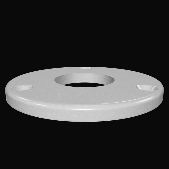 0160 3/8" Thick 5" OD Round Aluminum Backing Plate - Interactive 3D Model