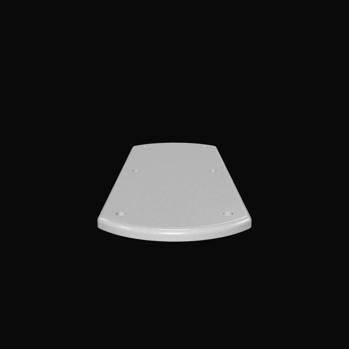 0173 3/8" Thick 14" x 5" Oblong Aluminum Grommet Pad - Interactive 3D Model