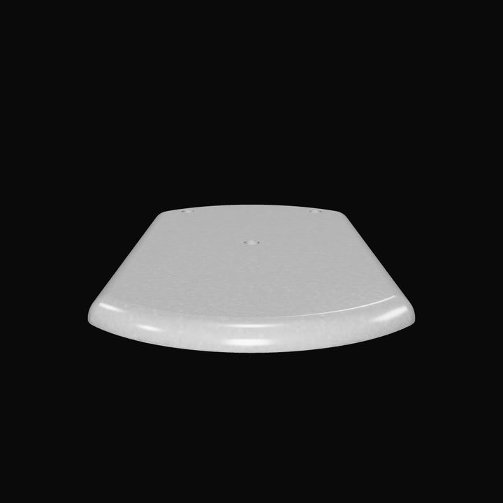 0170 3/8" 5" x 9" Oblong Aluminum Grommet Pad - Interactive 3D Model