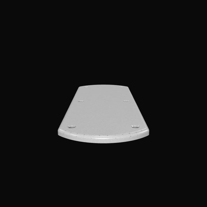 0169 3/8" 14" x 5" Oblong Aluminum Grommet Pad - Interactive 3D Model