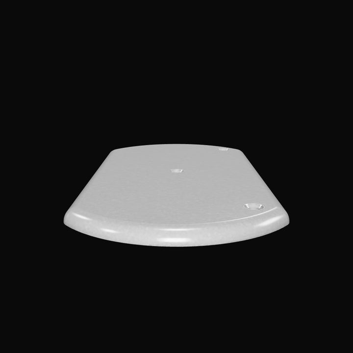 0174 3/8" 5" x 9" Oblong Aluminum Countersunk Pad - Interactive 3D Model
