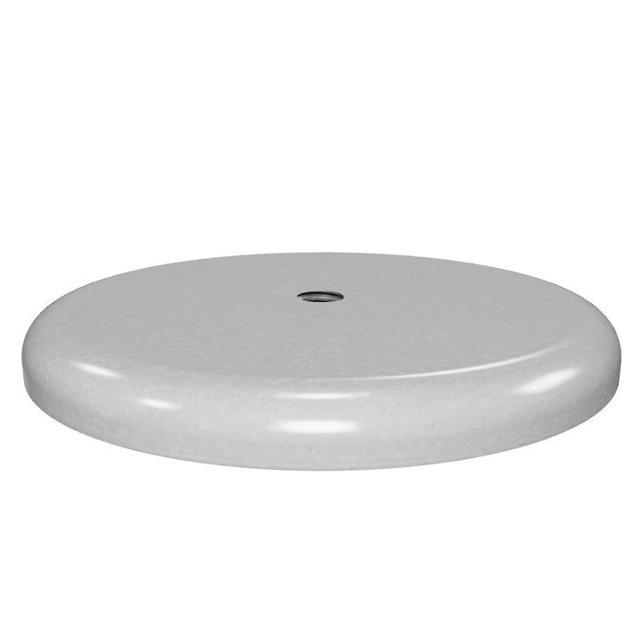 4" OD Round 6061 Aluminum Backing Plate | 3/8" Thick | 1-UNC-16 Hole