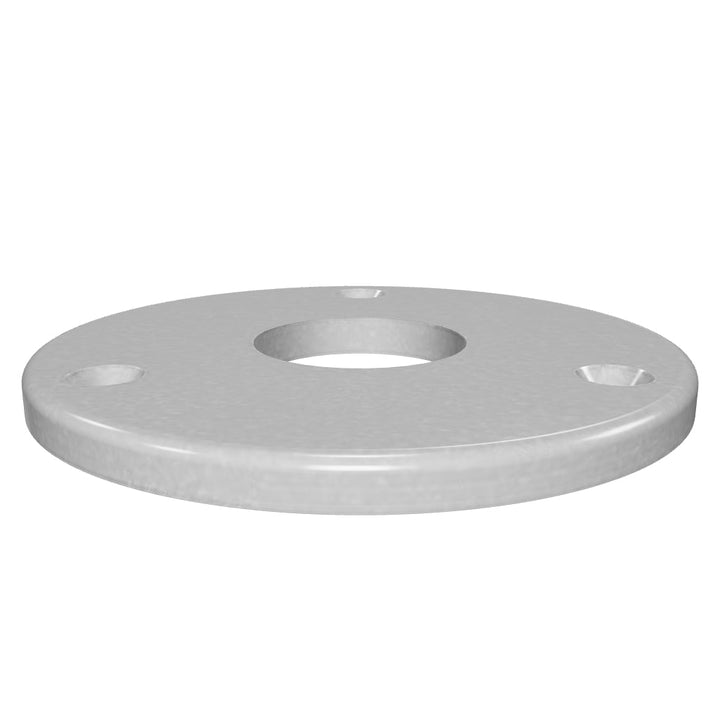 1015 3/8" Thick 6" OD Round Aluminum Countersunk Pad - Interactive 3D Model