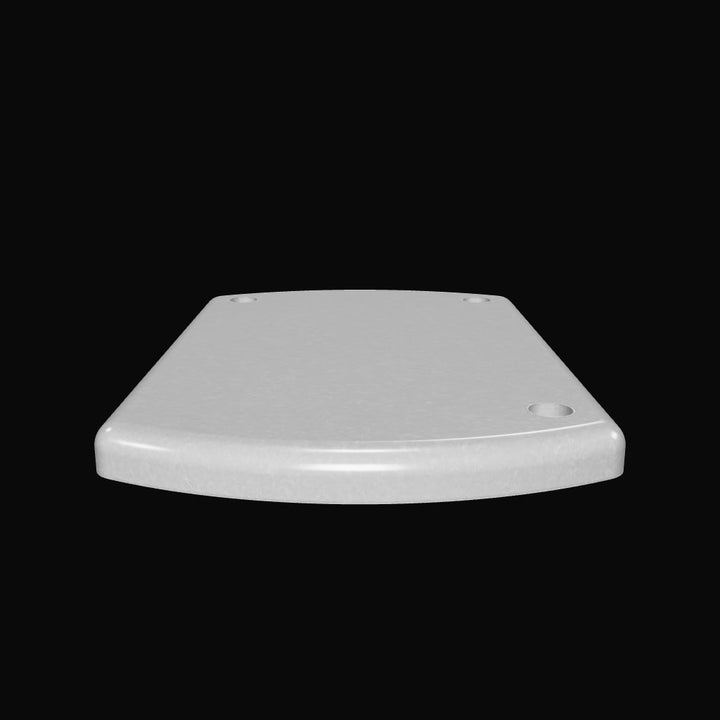 1026-L 3/8" Thick 3.875" x 6" Oblong Aluminum Grommet Pad - Interactive 3D Model