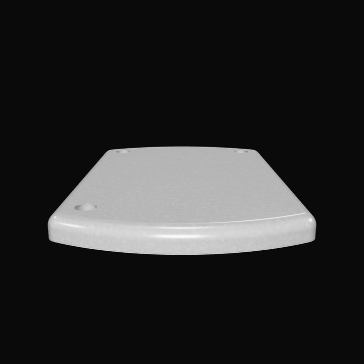 1026-R 3/8" Thick 3.875" x 6" Oblong Aluminum Grommet Pad - Interactive 3D Model