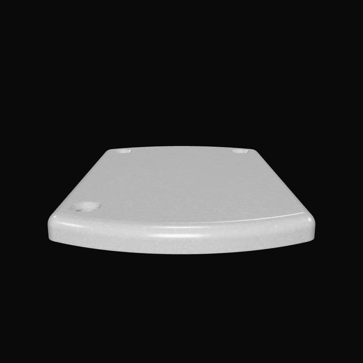 1076-R 3/8" Thick 3.75" x 6" Aluminum Countersunk Pad - Interactive 3D Model