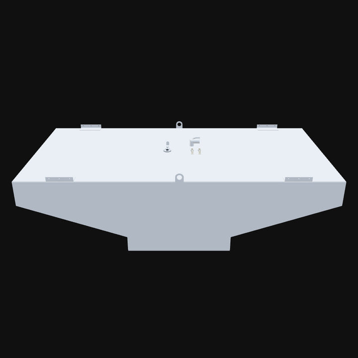 A 3D model of a Bertram 33 OEM replacement belly fuel tank with 347-gallon capacity, engineered for high-performance marine use