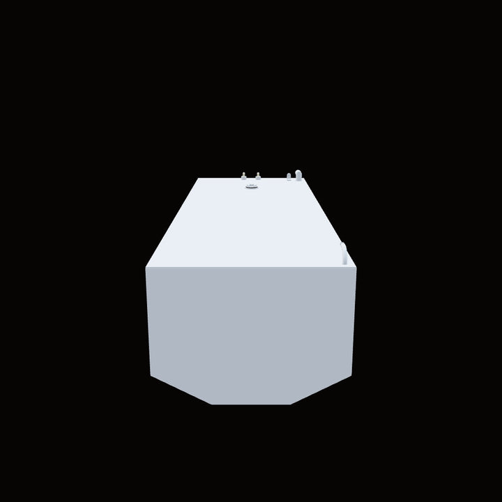 3D model of an OEM replacement fuel tank for a Competition 31 boat, featuring a substantial 329-gallon capacity. These fuel tanks are typically custom-fabricated from high-quality, marine-grade aluminum to meet original equipment manufacturer (OEM) specifications, ensuring a precise fit within the boat's hull structure. The tank would be equipped with all necessary standard fittings for fuel fill, venting, engine supply, and fuel level monitoring 