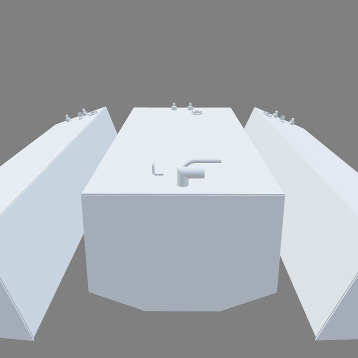 2006 Contender 27 T with an OEM replacement 3-fuel tank combo kit, featuring a 105-gallon belly tank and two 52-gallon saddle tanks, designed for offshore fishing with efficient and durable fuel storage