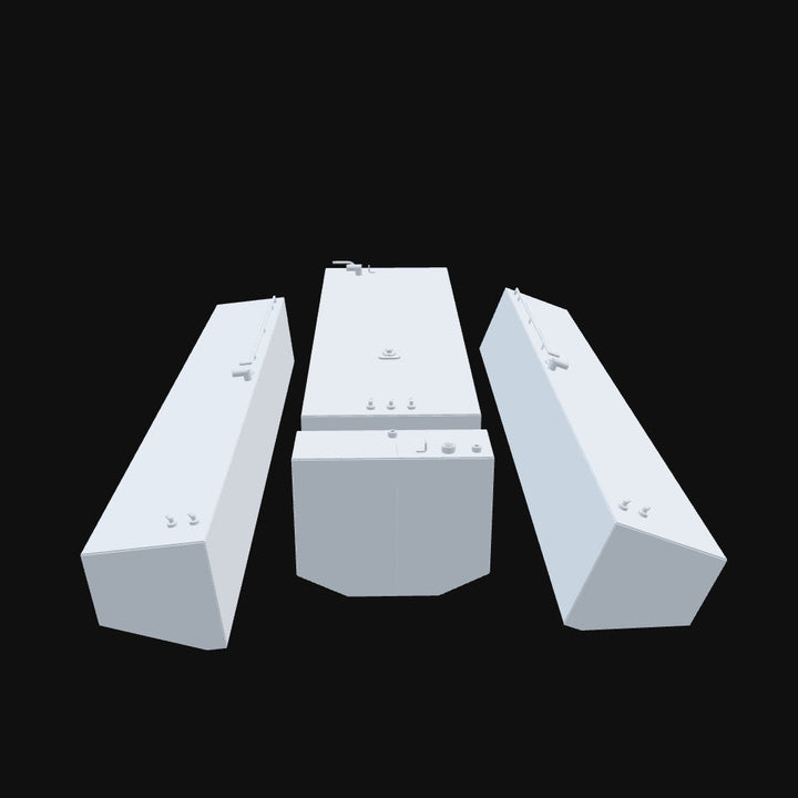 3d model of a 2005 Contender 36' boat, a high-performance center console with a combo setup designed for offshore fishing and long-range cruising