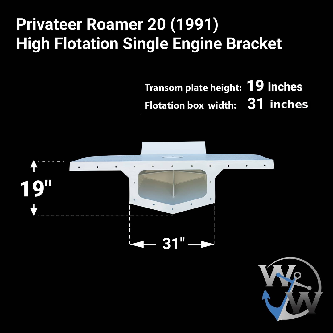 Privateer Roamer 20 (1991) High Flotation Single Engine Bracket