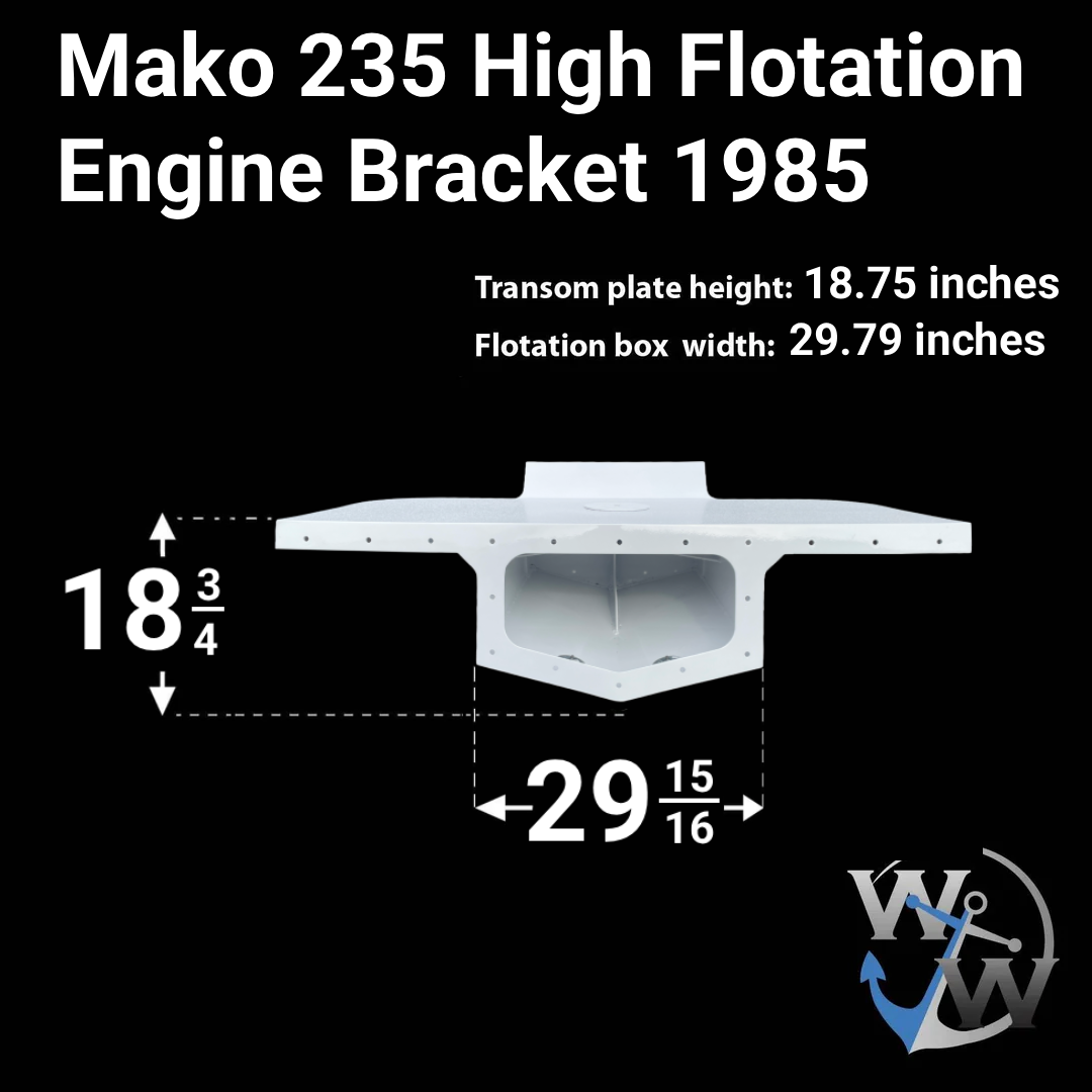 Mako 235 (1985) High Flotation Single Engine Bracket