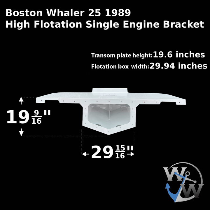 Boston Whaler 25 1989 High Flotation Single Engine Bracket