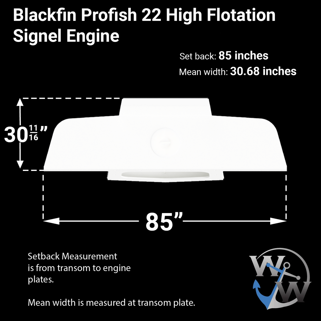 Blackfin Profish 22 (1997-2006) High Flotation Single Bracket