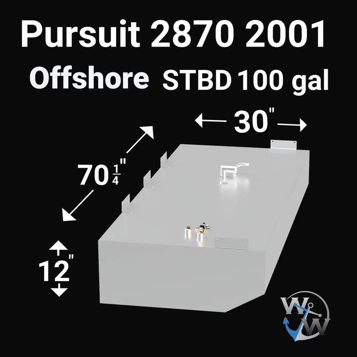 Pursuit 2870 Offshore (2001) (PORT/STBD) (100 gallon) | OEM Replacement - Welding World, Inc.