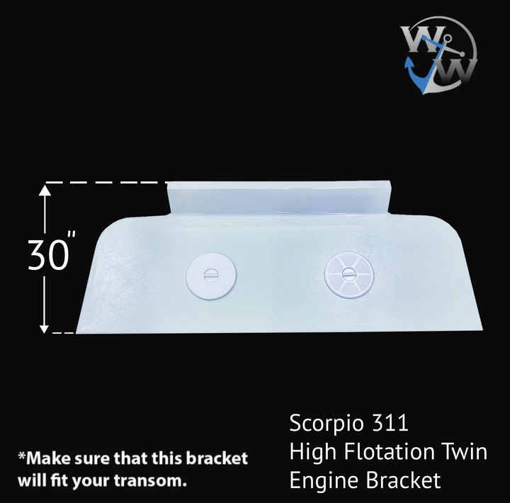 Scorpio 311 High Flotation Twin Engine Bracket