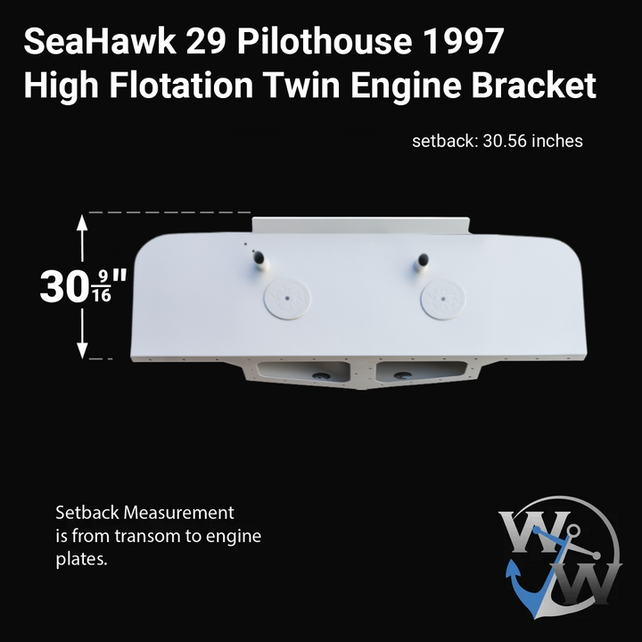SeaHawk 29 Pilothouse 1997  High Flotation Twin Engine Bracket