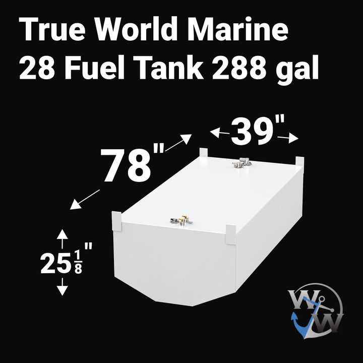 True World Marine 28' (288 gal) Fuel Tank | OEM Replacement