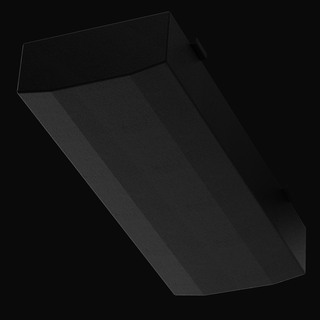 Bottom-perspective view of a 50-gallon Yellowfin 21 Bay-Hybrid (2010–2023) fuel tank replacement, highlighting the heavy-duty Coal Tar Epoxy coating and specialized hull-conforming geometry. This view showcases the structural integrity and high-build finish required for a guaranteed OEM fit and maximum durability within the boat's internal stringer cavity.