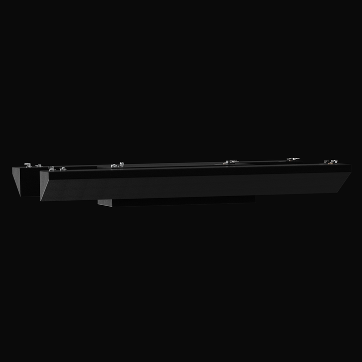 A low-profile technical render of the Yellowfin 42 replacement fuel tank set, highlighting the tapered hull-conforming geometry of the 163-gallon wing tanks alongside the 250-gallon center tank. Finished in a protective black Coal Tar Epoxy, the image showcases the precision-engineered elevation and alignment of the 316 stainless steel pickup tubes and fittings, designed for a guaranteed 100% OEM fit in the 2013 flagship hull.