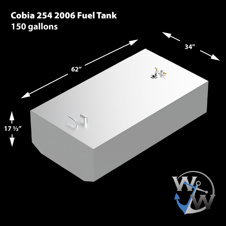 Cobia 254 - 2006 - 150 gal. OEM Replacement Fuel Tank