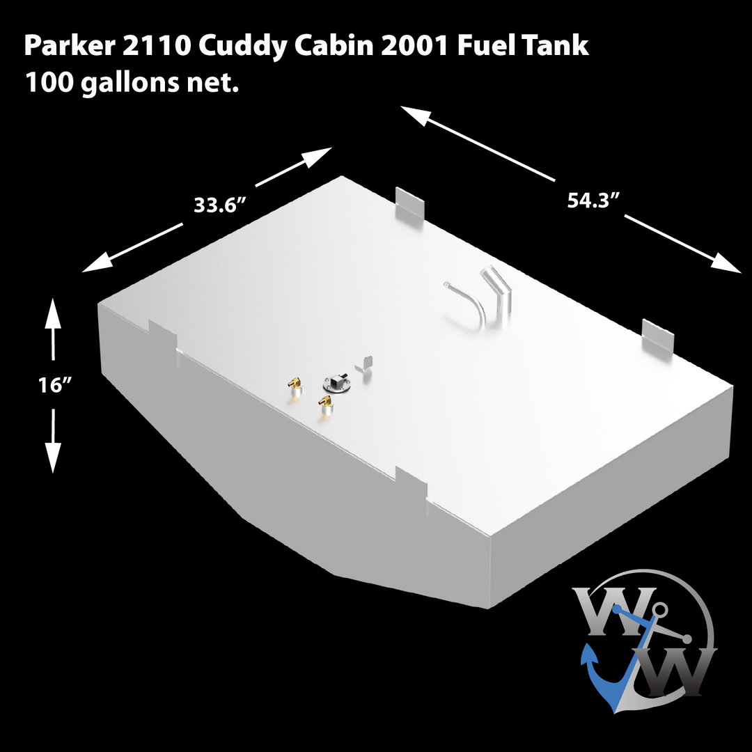 Parker 2210 Cuddy Cabin 2001 - 100 gal. net OEM Replacement Fuel Tank