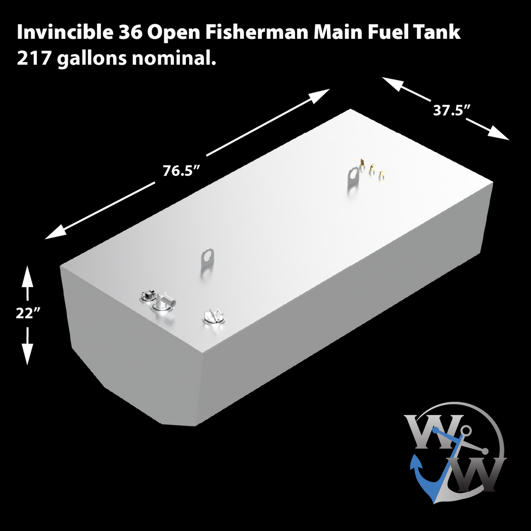 Invincible 36 Open Fisherman 3-Fuel Tanks Combo (1 x 217 gal. 2 x 108 gal.)