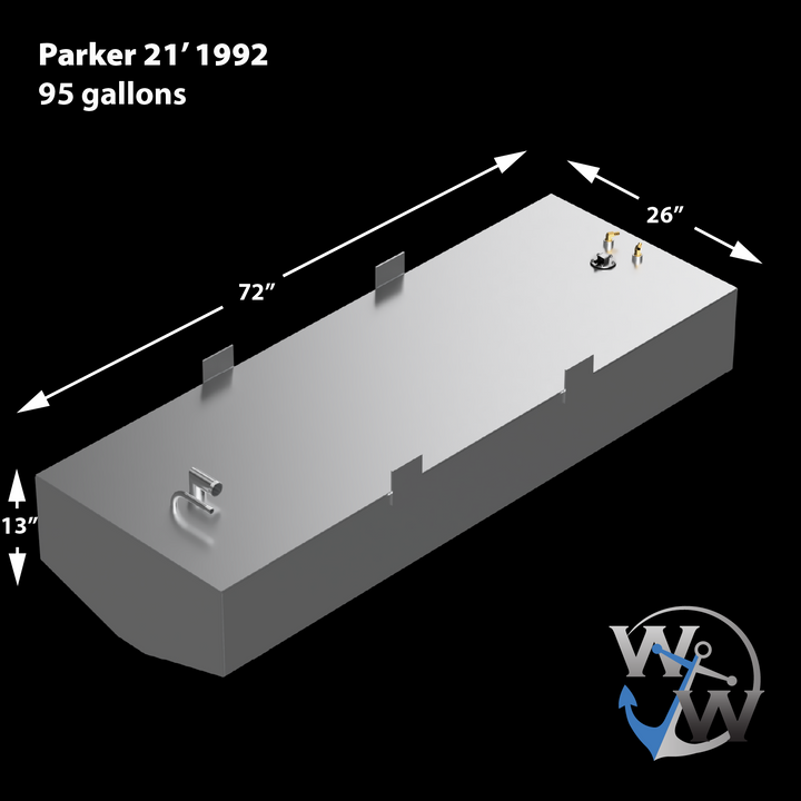 Parker 21' 1992 - 95 gallon Fuel Tank